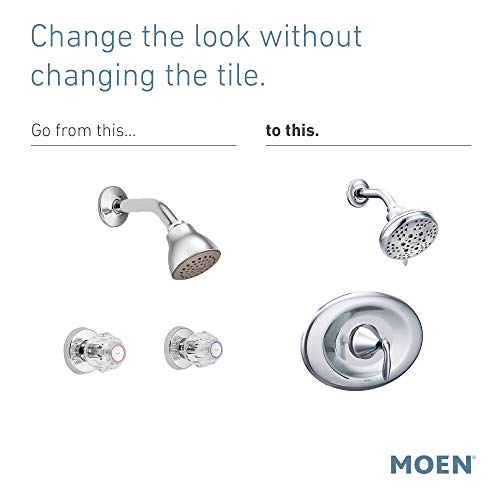Moen T2138EPBN Eva Posi-Temp Eco-Performance Juego de Recorte para Ducha, Válvula Requerida, Níquel Cepillado miniatura 3
