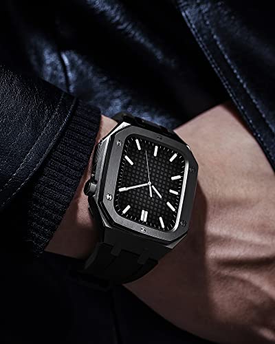 Coque silicone Apple Watch 45mm robustes avec sangle SCHIK iWatch 7 SE pour homme active - 6