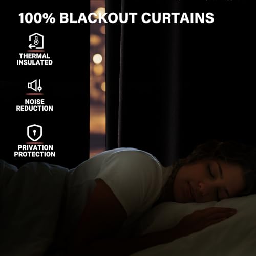 Pinch Pleated Blackout Curtains 108 Inches Long, Linen Blend, 100% Blackout Drapes with 20 Hooks, Ideal for Bedroom and Living Room, 40" W x 108" L (Pack of 2), Light Sage