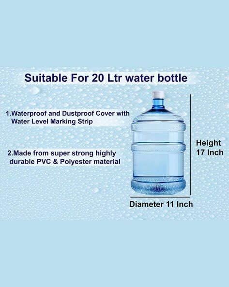 Image of Plastic Water Dispenser Bottle, BPA Free, Large Container Without Thread Cap