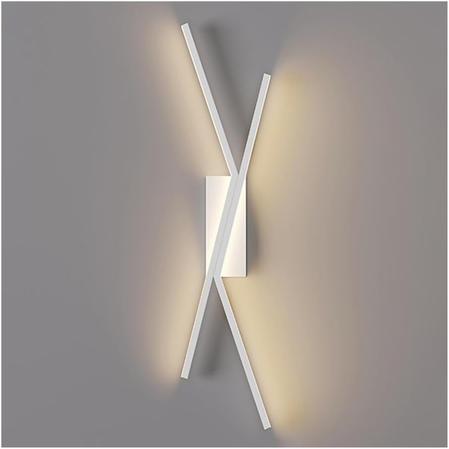 Modern Black LED Wall Sconce, Linear Wall Light Fixture, 80cm Long