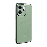 Pzwoxukhov Compatible with Oppo Reno 15 Pro 5G Case Cover,PU Leather，Shockproof Phone Case，Compatible with MagSafe,Compatible with Oppo Reno 15 Pro 5G Case Green