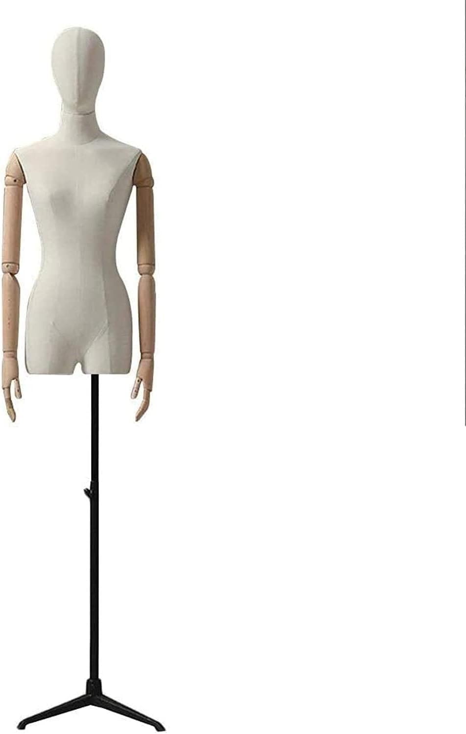 CONGRUI Female Sewing Tailors Dummy Dressmakers Dummies Mannequin Body Tailor Bust Model White Tripod Base Manikins