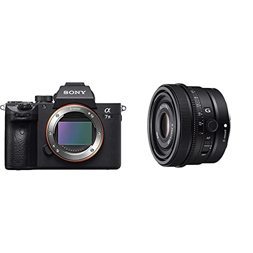 Sony a7 III ILCE7M3 B Full-Frame Mirrorless Interchangeable-Lens Camera with 3-Inch LCD, Black with Sony FE 50mm F2.5 G Full-Frame Ultra-Compact G Lens