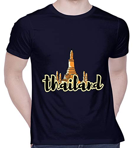 Image of CreativiT Graphic Printed T-Shirt for Unisex Thailand Tshirt | Casual Half Sleeve Round Neck T-Shirt | 100% Cotton | D00867-37