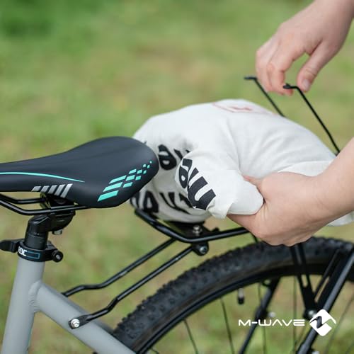 Fahrrad Gepäckträger aus Aluminium, ONE-4-ALL von M-WAVE, verstellbar für 20' - 29', flexible Befestigung, Schwarz
