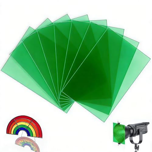 Verde atmosfera: la pellicola per lampada mawmuaw verde è adatta per l'illuminazione spot e può creare facilmente un'atmosfera naturale nella foresta o futuristiche immagini cyberpunk. 8 pezzi della pellicola mawmuaw verde trasparente sono appositamente progettate per l'illuminazione di eventi, offrono una distribuzione uniforme della luce e colori vivaci e aiutano a costruire livelli di luce e ombra precisi in diverse scene creative.