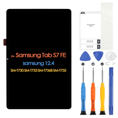 Écran LCD pour Samsung Tab S7 FE SM-T730 remplacement dalle tactile T733 T735 T736 T737 T738U