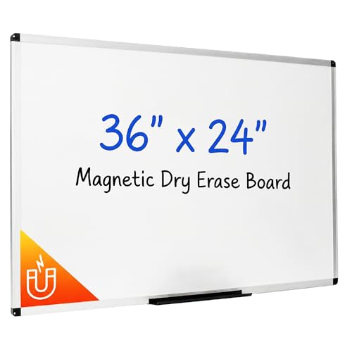 Mr. Pen- Magnetic Dry Erase Board, 24x36 Inches, White Board Dry Erase, Large White Board, Big White Board, Large Whiteboard for Wall