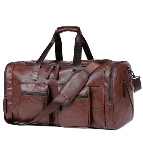 Sac de voyage de 81,3 cm en cuir synthétique, le grand bagage week-end pour homme
