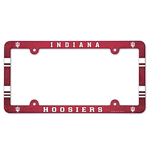 NCAA License Plate with Full Color Frame, Indiana University