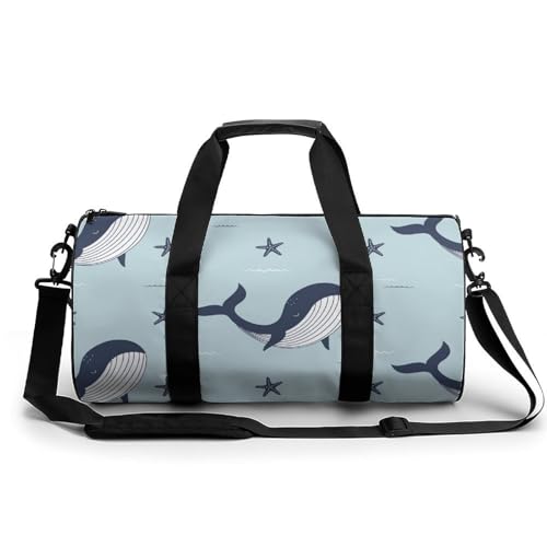 Sac de voyage Étoiles et Baleines pour camping et randonnée week-end