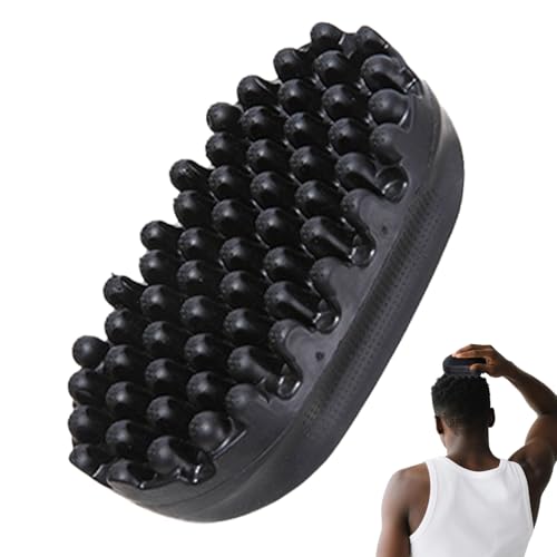 1 Pcs Eponge cheveux afro,Brosse à cheveux en caoutchouc,Brosse à cheveux bouclée en caoutchouc pour boucles afro,Pinceau lavable afro Hair pour les cheveux bouclés tressés sales,enroulé,éponge.