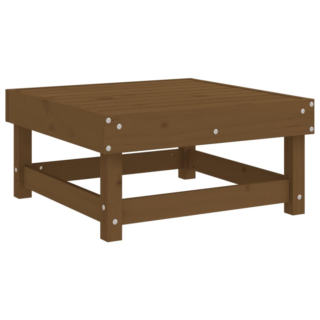 Möbel Wohnaccessoire Gartenhocker Braun Kiefer Massivholz Möbel
