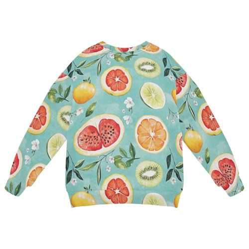 JUNZAN Beauty Maclura Pomifera Fruit Teal Little Kids Pullover Hoodie Crewneck Hoodies for Girls Party 4T2