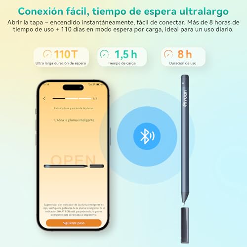 Yuan Cuaderno Digital Set de Escritura Inteligente - Incluye cuaderno y bolígrafo inteligentes, admite sync. y partage en tiempo real, con 1 minilibreta y recambios de mina, Preferida para regalar - imagen 8
