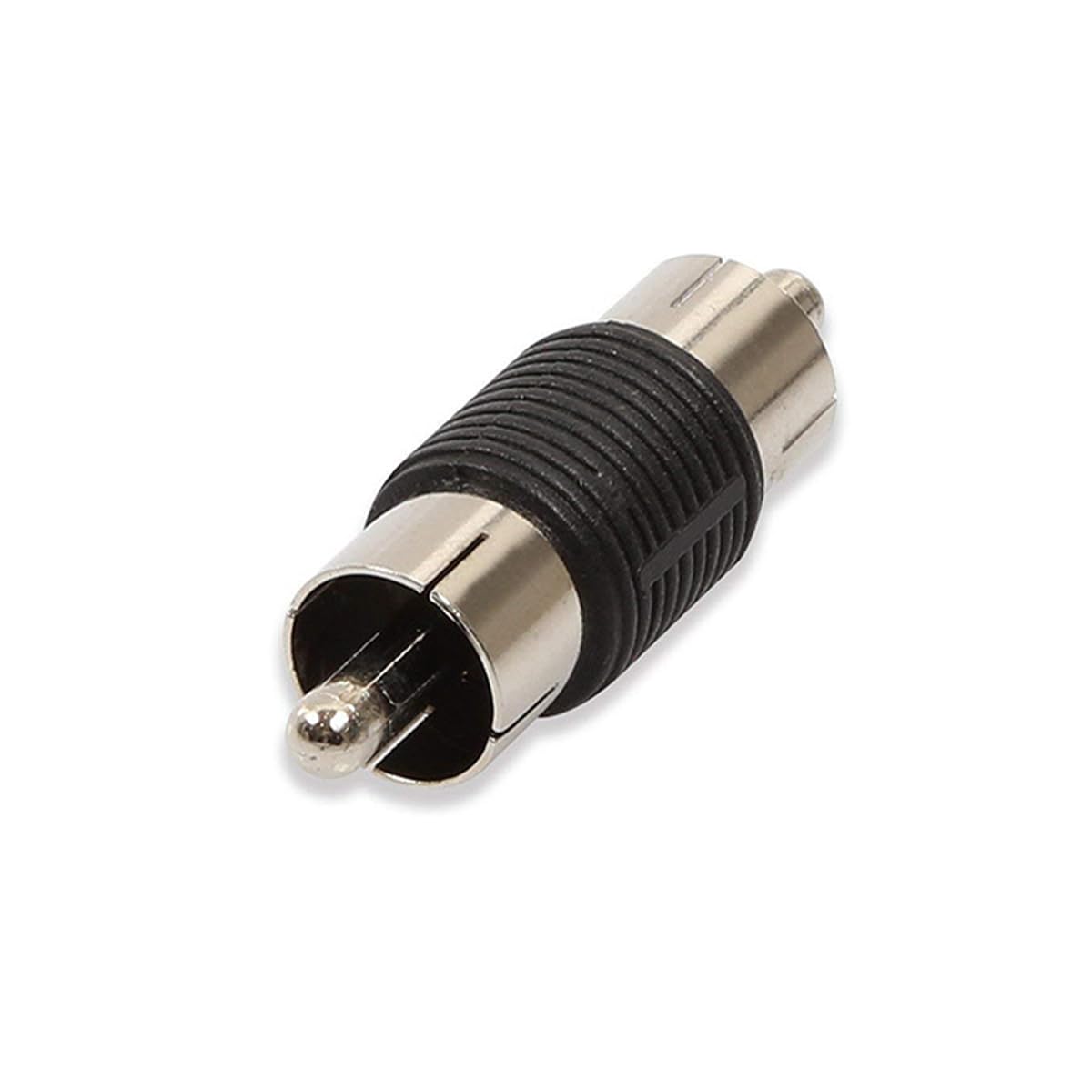 RCA Coupler Connector, RCA Male to RCA Male Nickel Plated Connector Converter Coupler Extension Audio Video Adapter for TV, Phono, Speaker, RCA Cable, Amplifier