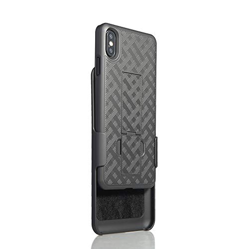 For Apple Iphone Xs Max, Xs Plus [2018 Release] Slim Armor Shell Swivel Hybrid Holster Defender Combo Case With Belt Clip & Kickstand For Only Iphone Xs Max 6.5 Inch #TOP2
