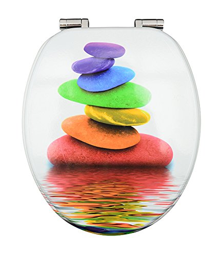 Eisl WC Sitz ALLEGRIA , mit Holzkern und Absenkautomatik, Motiv, EDAL01SC