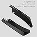 Jsorum 2Pcs Rear Bumper Canard Splitter Protector, Universal Bumper Lip Spoiler Kit Exterior Decorations for Car (Black)