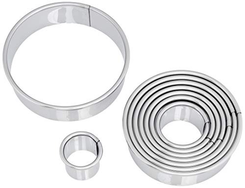 DE BUYER -3323.00N -serie 9 decoupoirs inox unis 3 a 11cm