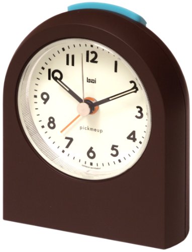 Bai 564.LA Pick-Me-Up Alarm Clock, Dark Brown