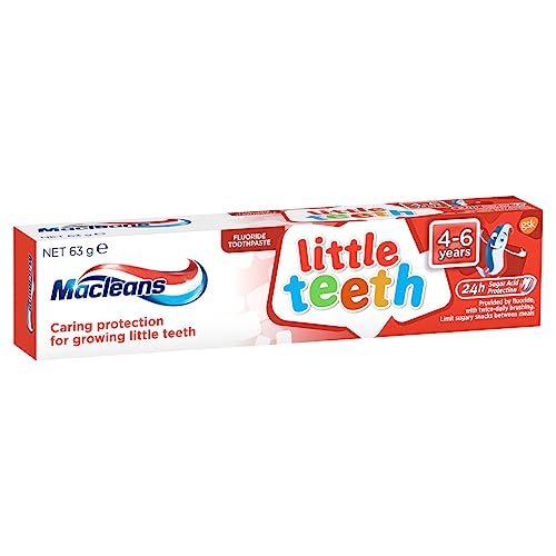 Macleans Kids Toothpaste Little Teeth Kids Fluoride Toothpaste 4-6 Years 63g