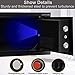 JUGREAT Safe Box,Electronic Digital Security Safe with Induction Light, Steel Construction Hidden with Lock，Wall or Cabinet Anchoring Design for Home Office Hotel Business 0.4 Cubic Feet Black