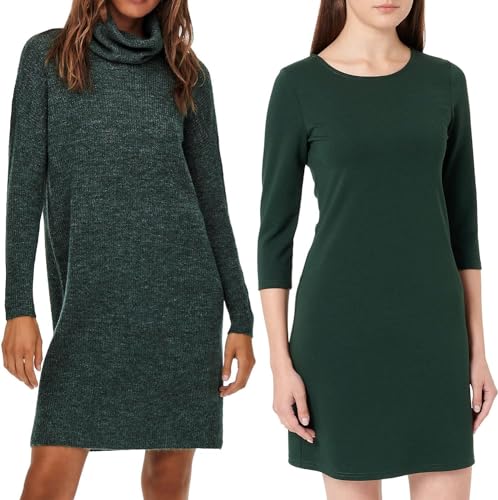 Only Kleid Mallard Green Melange XL Keid Pine Grove XL