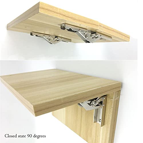 Charnière étagère pliable à double blocage pour support de table robuste