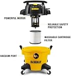 DEWALT DXV06PZ 4 Pic HP Aspirateurs Wet/Dry, Aspirateur Poly Wet/Dry de 6 Gallons, Aspirateur Robuste avec Fonction Souffleur Jaune+Noir