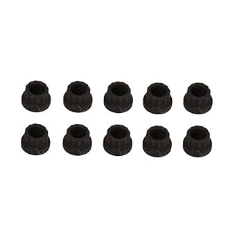 Speedway Motors 12 Point 5/16-24 Flange Flare Nuts Black Oxide Steel RH Thread Set of 10 for Headers Torque Tube Sprint Car Applications