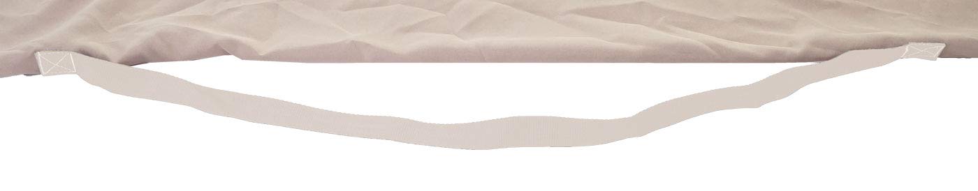 Housse de protection pour parasol jusqu'à 3x4m, avec cordelette - crème