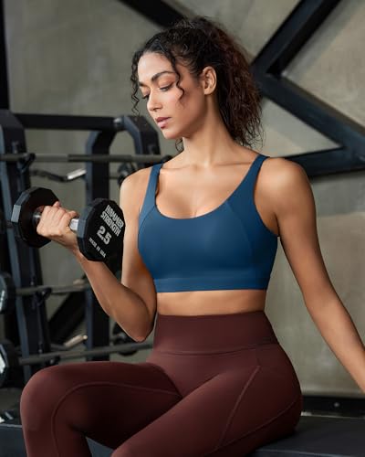 Image of RUNNING GIRL Sports Bra for Women High Support, Molded Cup Supportive High Impact Sports Bras with Sewn in Pads