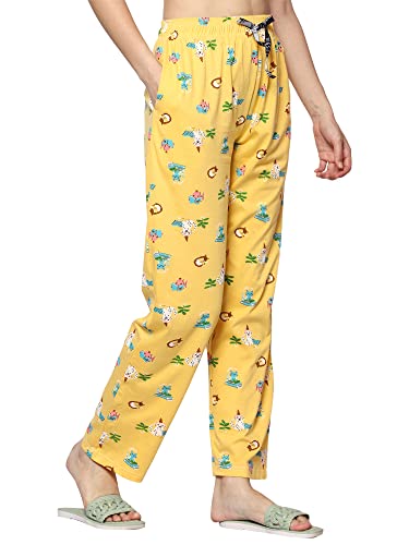 Image of Womens 100% Cotton Loungwear Pyjama Pants-pack of 1