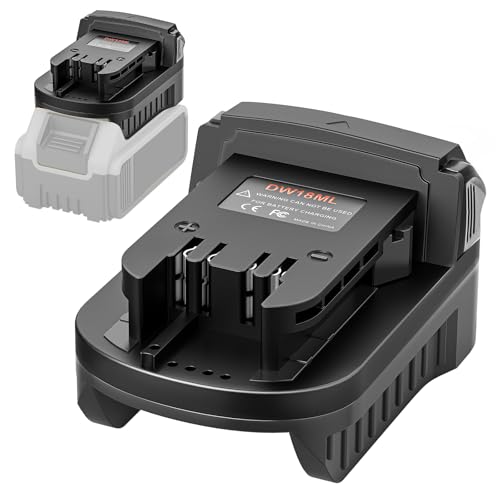 aikeec Battery Adapter Compatible with De-Walt to Compatible with Milwaukee,18 20V Lithium Battery Converter for 18 V Cordless Power Tool (Tool only)