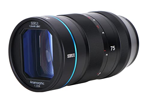 SIRUI 75mm F1.8 1.33X S35 Anamorphic Lens for L Mount, Blue Flare by Sirui - Used condition - US$272.78