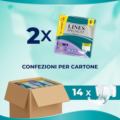 Miniatura 5 de Lines Specialist - Pack De 2 Paquetes De 14 Capas Para Mujer Y Hombre 14 Unidades
