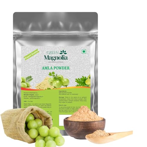 Image of Pure & Natural Amla Powder Indian Gooseberry Powder for Hair No Chemicals No Artificial Color For Hair Growth Strength & Shine (200gm)