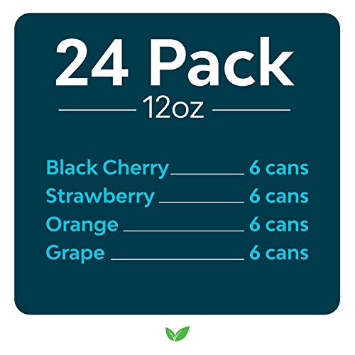 Zevia Zero Calorie Soda, Fruity Variety Pack, Naturally Sweetened Soda, (24) 12 Ounce Cans; Strawberry, Orange, Black Cherry & Kidz Sparkling Drink, Variety Pack, 7.5 Ounce Cans (Pack Of 24) #TOP2
