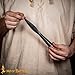 Medieval Spear Head Hand Forged from Carbon Steel Functional Viking Spearhead Combat Battle Ready Armor Hunting Lozenge Throwing Spearhead LARP SCA (8.3 Inches)