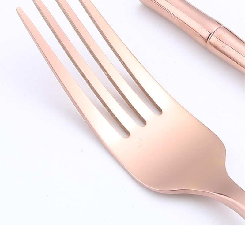 Gold Stainless Steel Flatware Set, 30-Piece Cutlery Set with Knife, Fork & Spoon, Durable 304 Silverware for Home, Party, Wedding, and Everyday Use