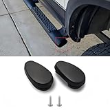 POETRYXIAO Chrome Tubular Running Board End Cap Cover for 2009-2020 Dodge RAM,Side Step Bar End Cap Set Replace 68044463AB