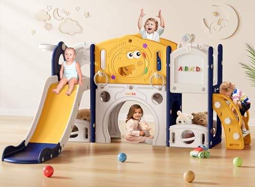 CoziBB 9 in 1 Toddler Slide, Toddler Playset New Upgrade