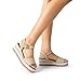 DREAM PAIRS Women's Open Toe Buckle Ankle Strap Espadrille Platform Wedge Sandals,Size 9,Natural-Raffia,DWUMPS2504