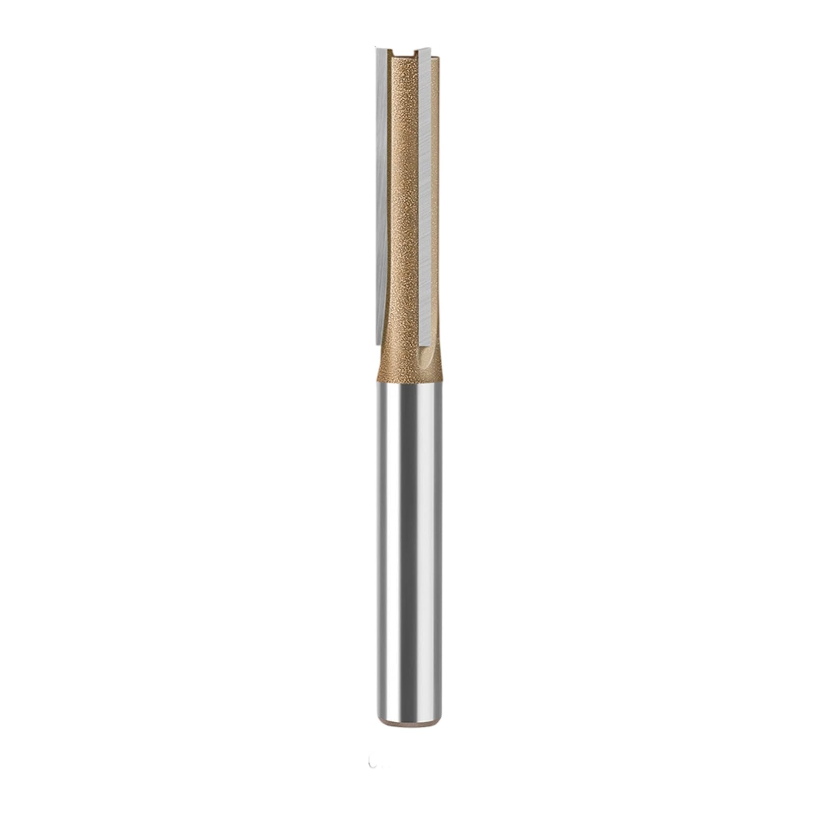 Rgybao Coffee 6 1 4 Professional 1 / 4Inch Shank Straight Router Bit Metal Milling Cutter Woodworking Tool Trimming Cutter Industrial Extended Straight Router Bit