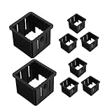 Anneome 8pcs Exercise Tubing Sleeve Insert for Fitness Equipment 50mm to 40mm Hollow Square Tube Bushing Adjustable Connector for Enhanced Stability and Performance