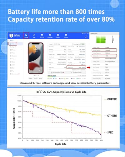 Image of Diagnostic Battery for iPhone 14Plus No Pop-up Unknown Part Warning | No Unknown Part Info High Real Capacity Long Last Time Wireless Charging Support Durable Tool For DIY User Phone Repair Shop