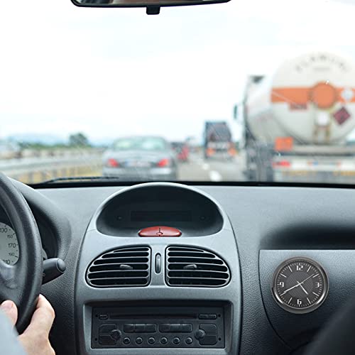 BESPORTBLE Relógio Do Painel Do Carro Preto Minúsculo Relógio Carro Veículo Car Mount Relógio De Qua