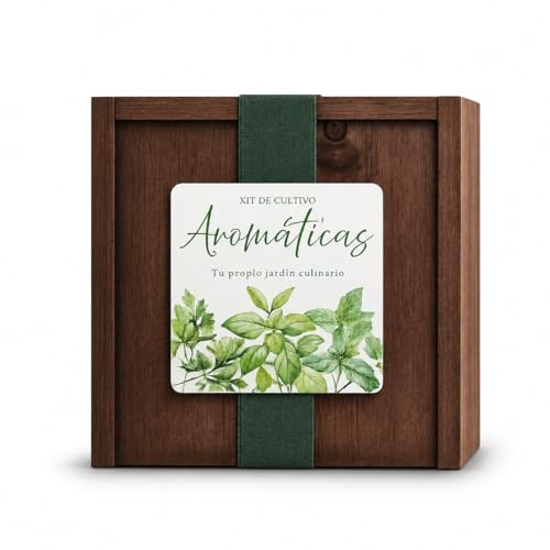 Kit Cultivo Hierbas Aromáticas: Caja Botánica